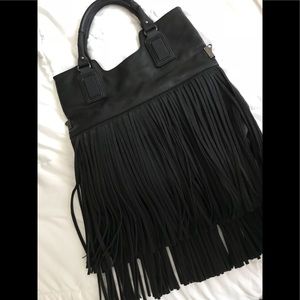 Fringe purse.